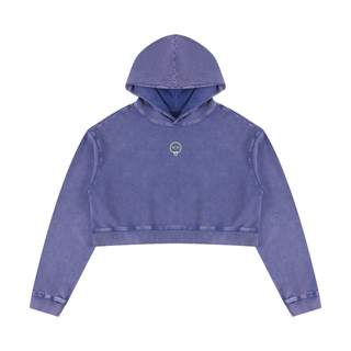 Women’s Mineral Washed Crop Hoodie