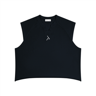 Men’s Boxy Raw Hem Tank Top