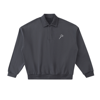 Heavyweight Fleece Polo Sweatshirt